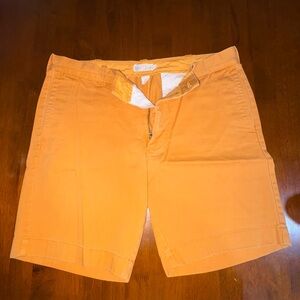 J. Crew Men's Orange Flat Front Shorts